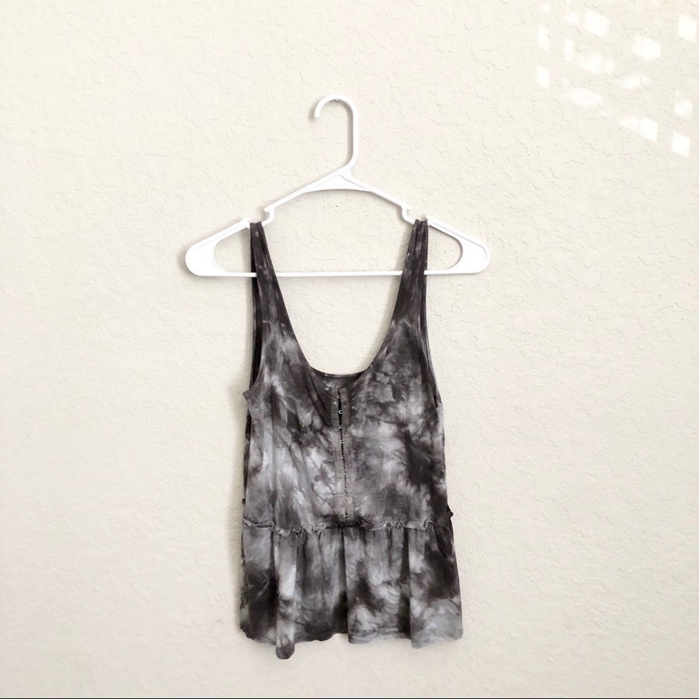 American Eagle Soft & Sexy Tie Dye Tank Gray XS - Picture 2 of 12